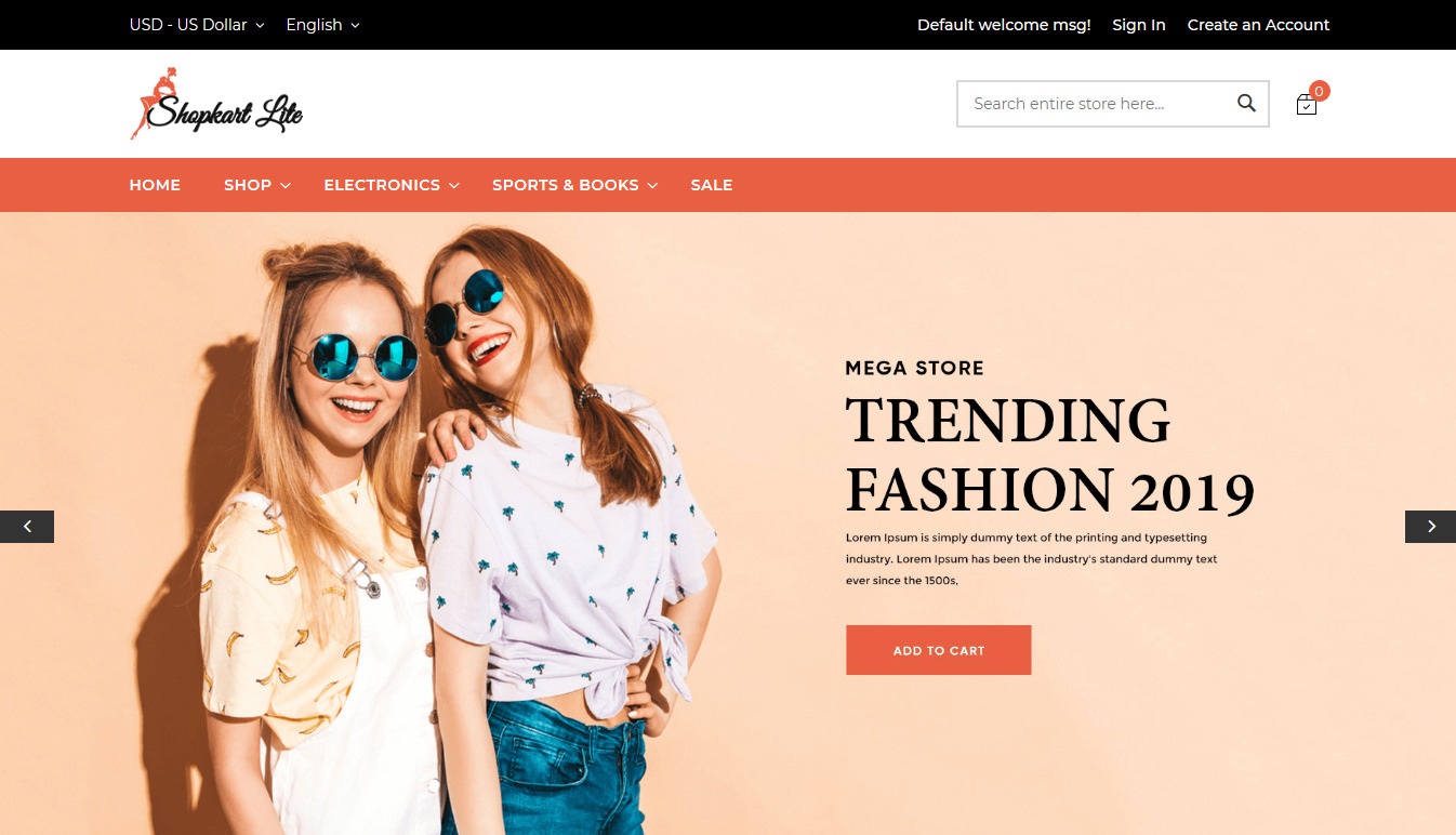 ShopKart Lite theme for Magento 2 ShopKart Lite theme for Magento
