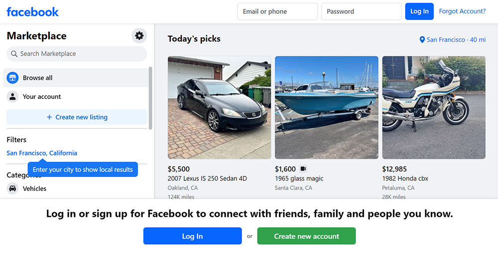 Facebook Marketplace eBay Alternative Facebook Marketplace eBay Alternative