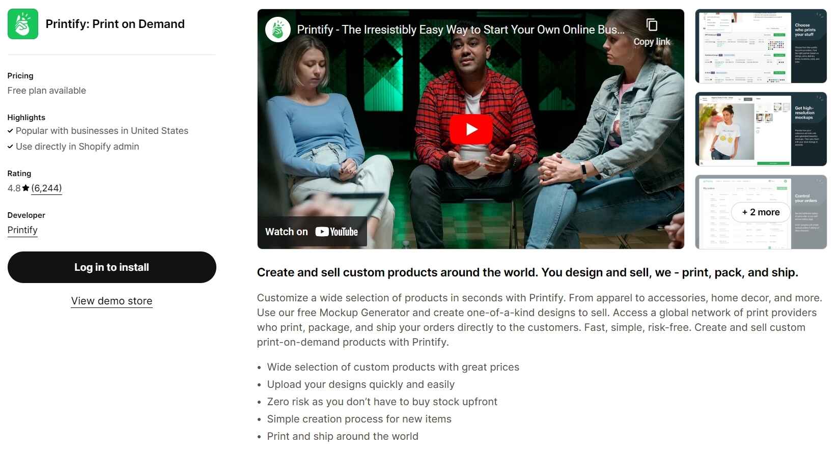 Printify Shopify Dropshipping Apps