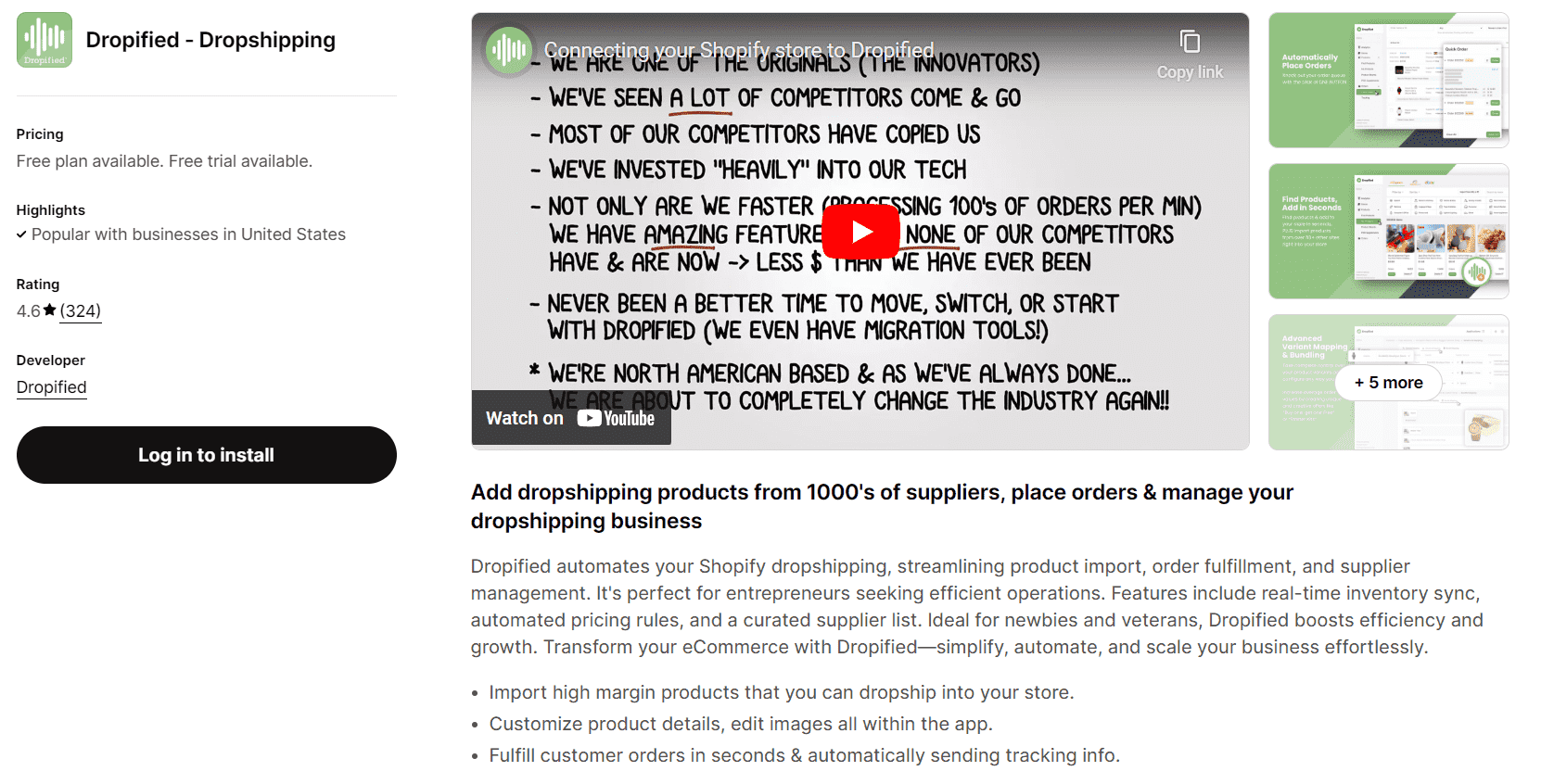 Dropified Shopify Dropshipping Apps