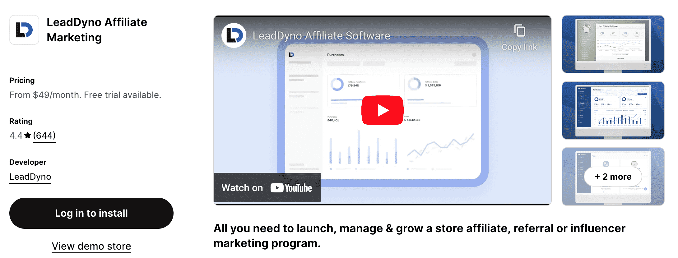 LeadDyno Shopify Affiliate Marketing App LeadDyno Shopify Affiliate Marketing App