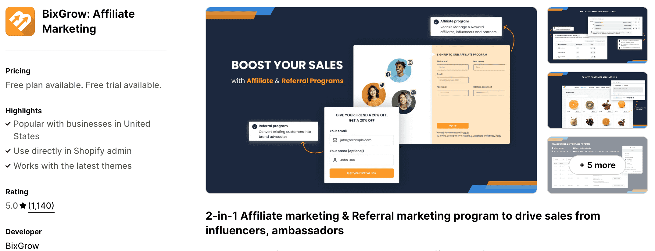 BixGrow Shopify Affiliate Marketing App BixGrow Shopify Affiliate Marketing App