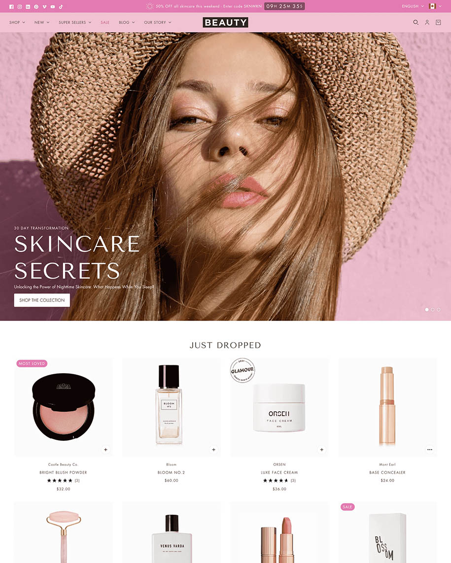 most popular shopify themes - Blockshop