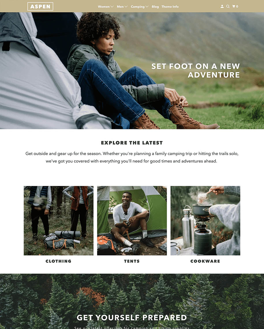 best shopify templates - Parallax