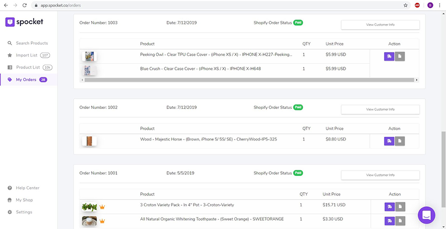 dropshipping suppliers - Spocket