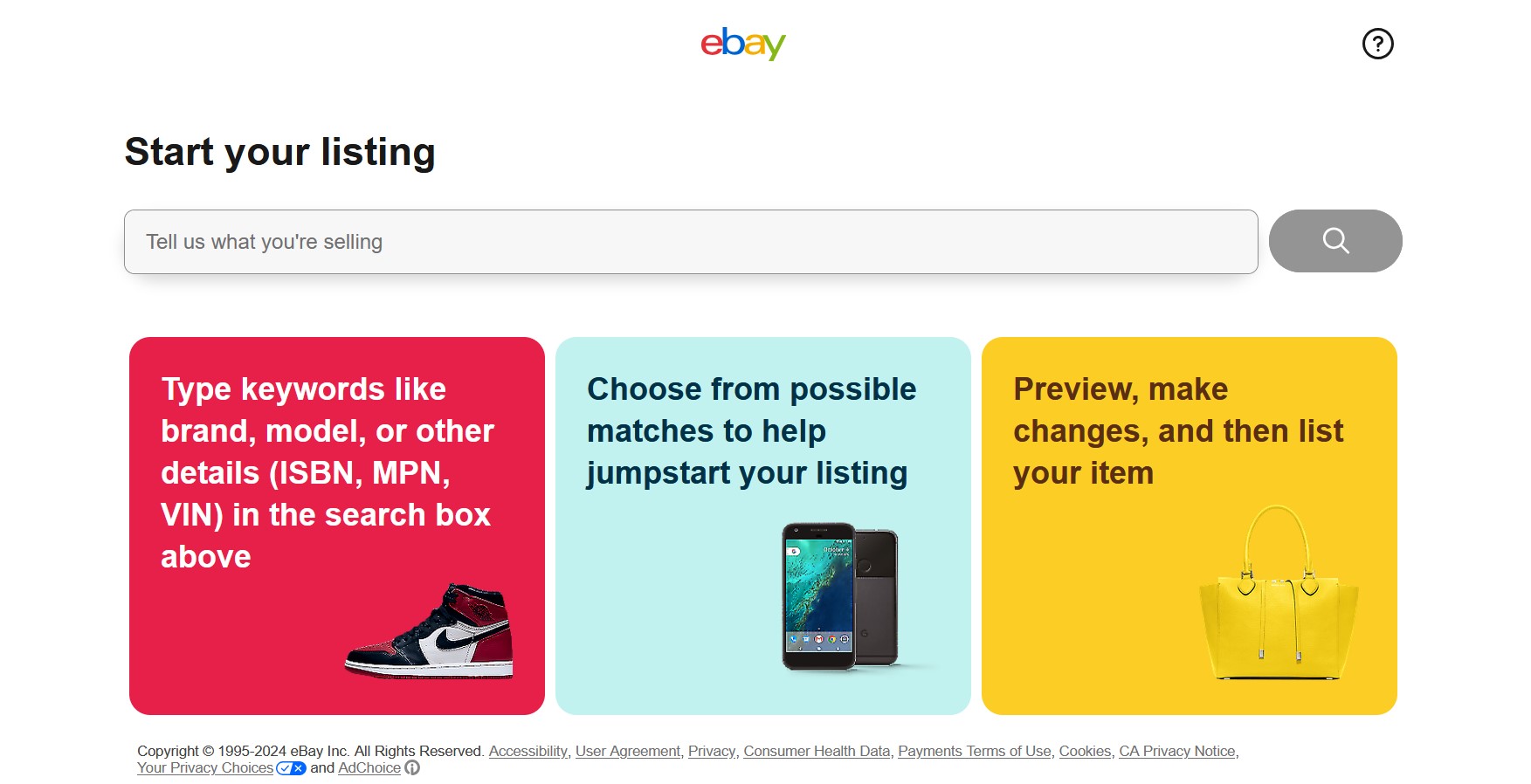 how to sell on eBay - create a listing how to sell on eBay - create a listing