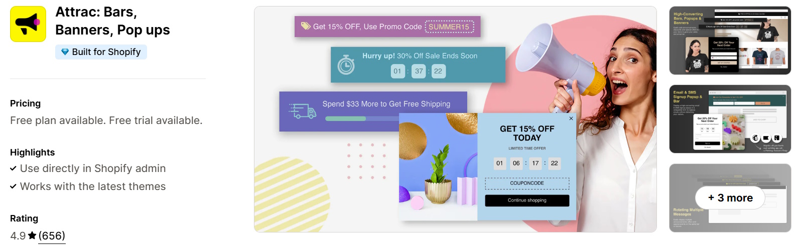 Shopify Apps for black friday - attrac