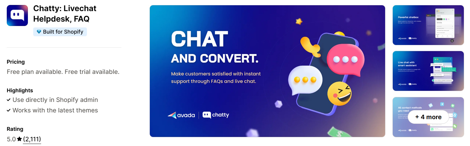 Shopify Apps for black friday - chatty