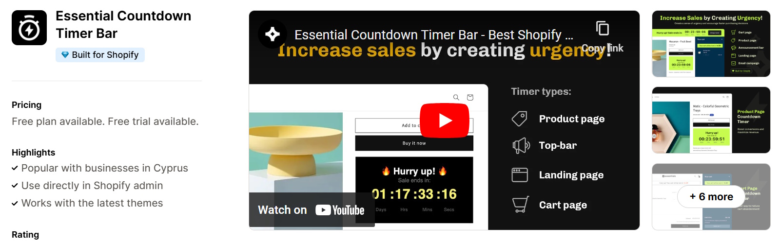 Shopify Apps for black friday - timer