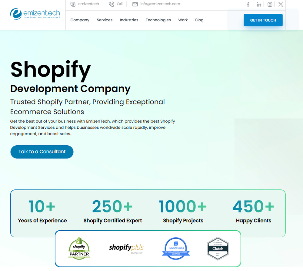 Shopify plus agencies - Emizen emizen shopify plus agency