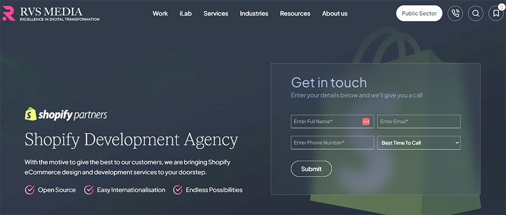 Shopify plus agencies - RVS Media RVS Media shopify plus agency