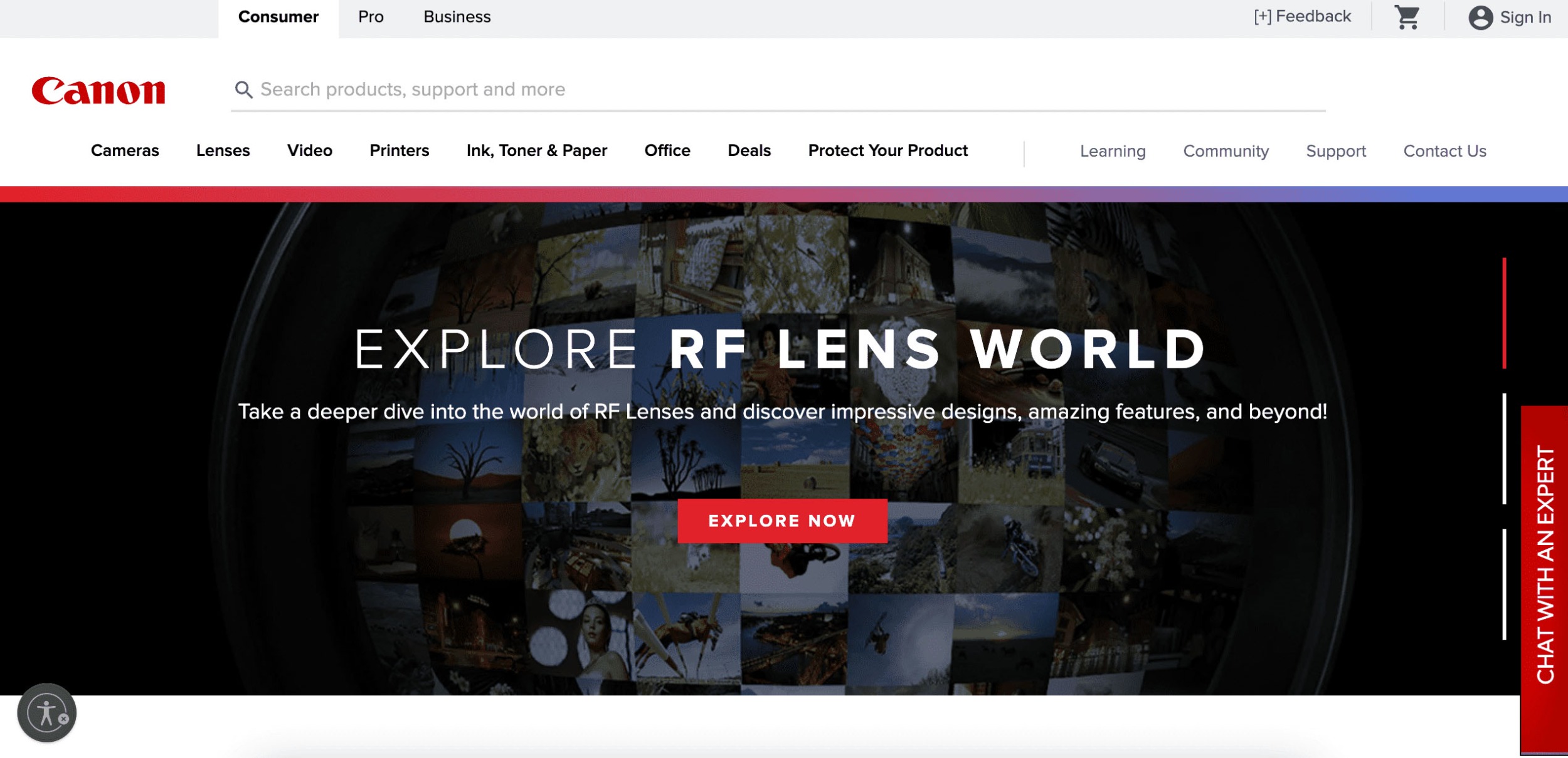 Canon Magento Website