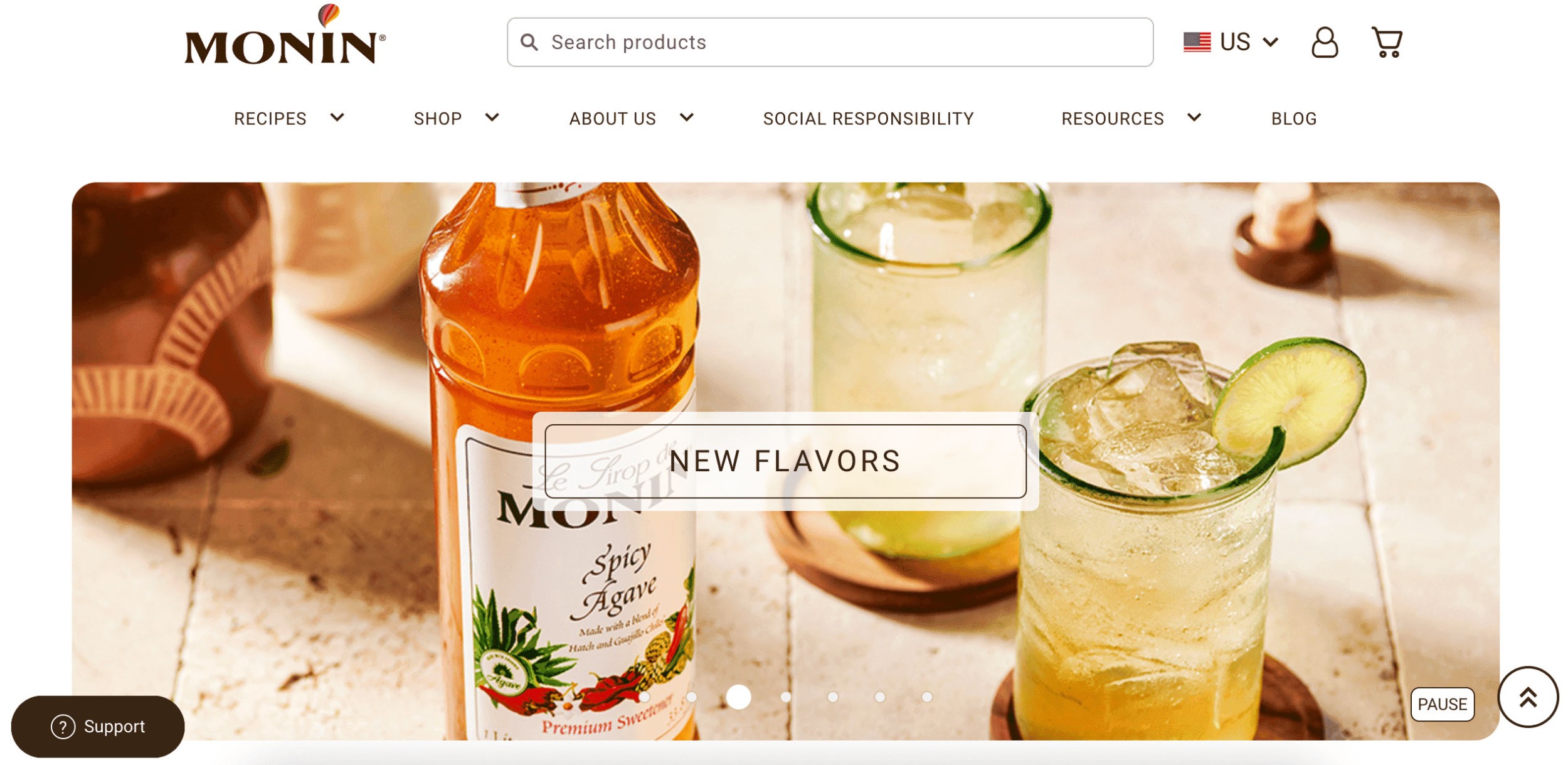 Monin Magento Website