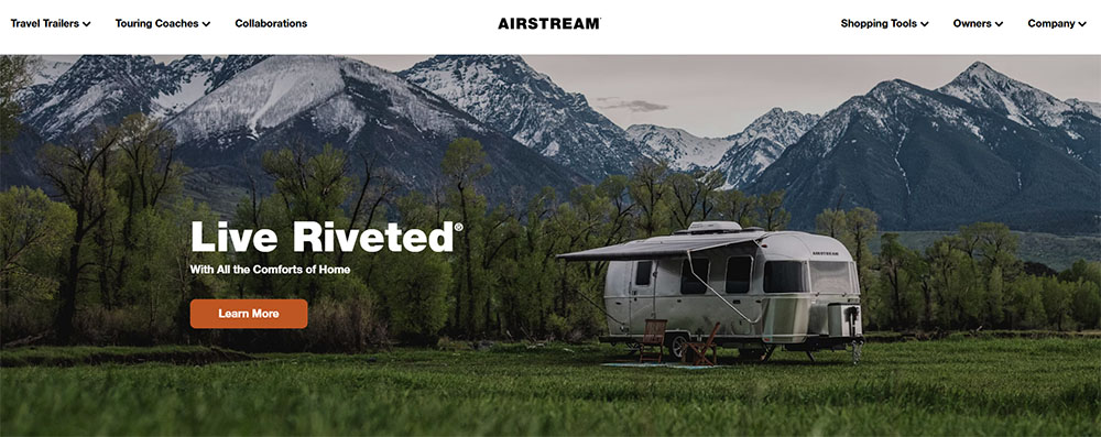 Best WooCommerce Websites: Airstream Best WooCommerce Websites: Airstream