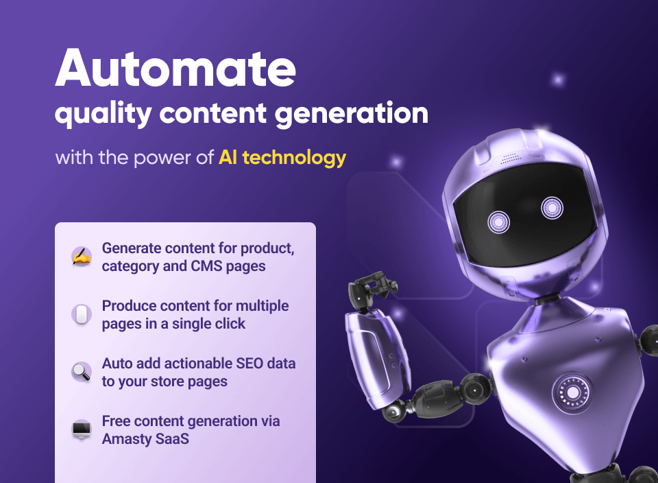 AI tools - Amasty Content Generator AI tools - Amasty Content Generator