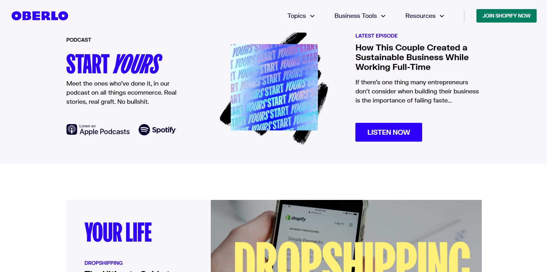 oberlo ghost commerce