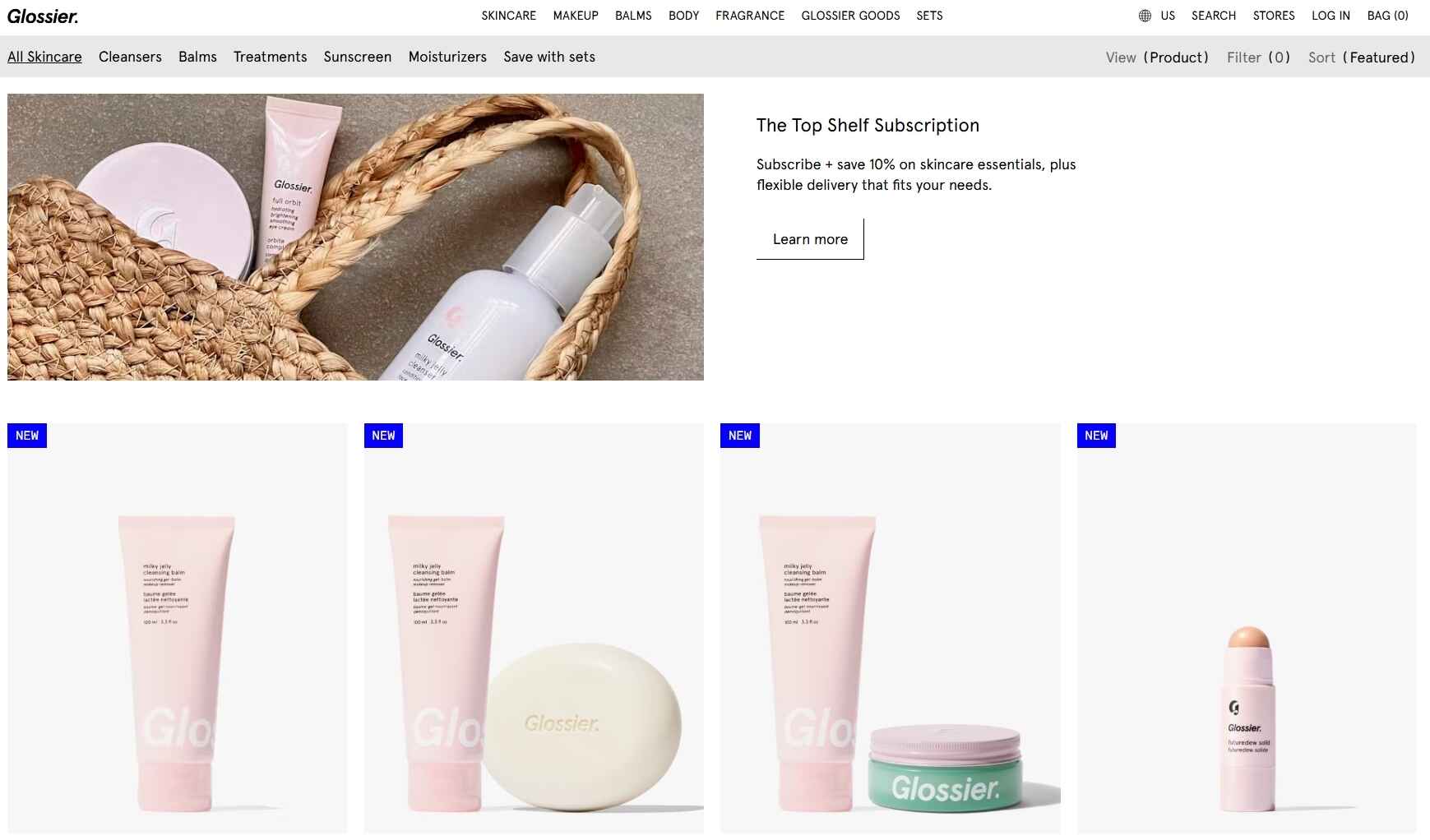 20 Best E-commerce Shops - Glossier