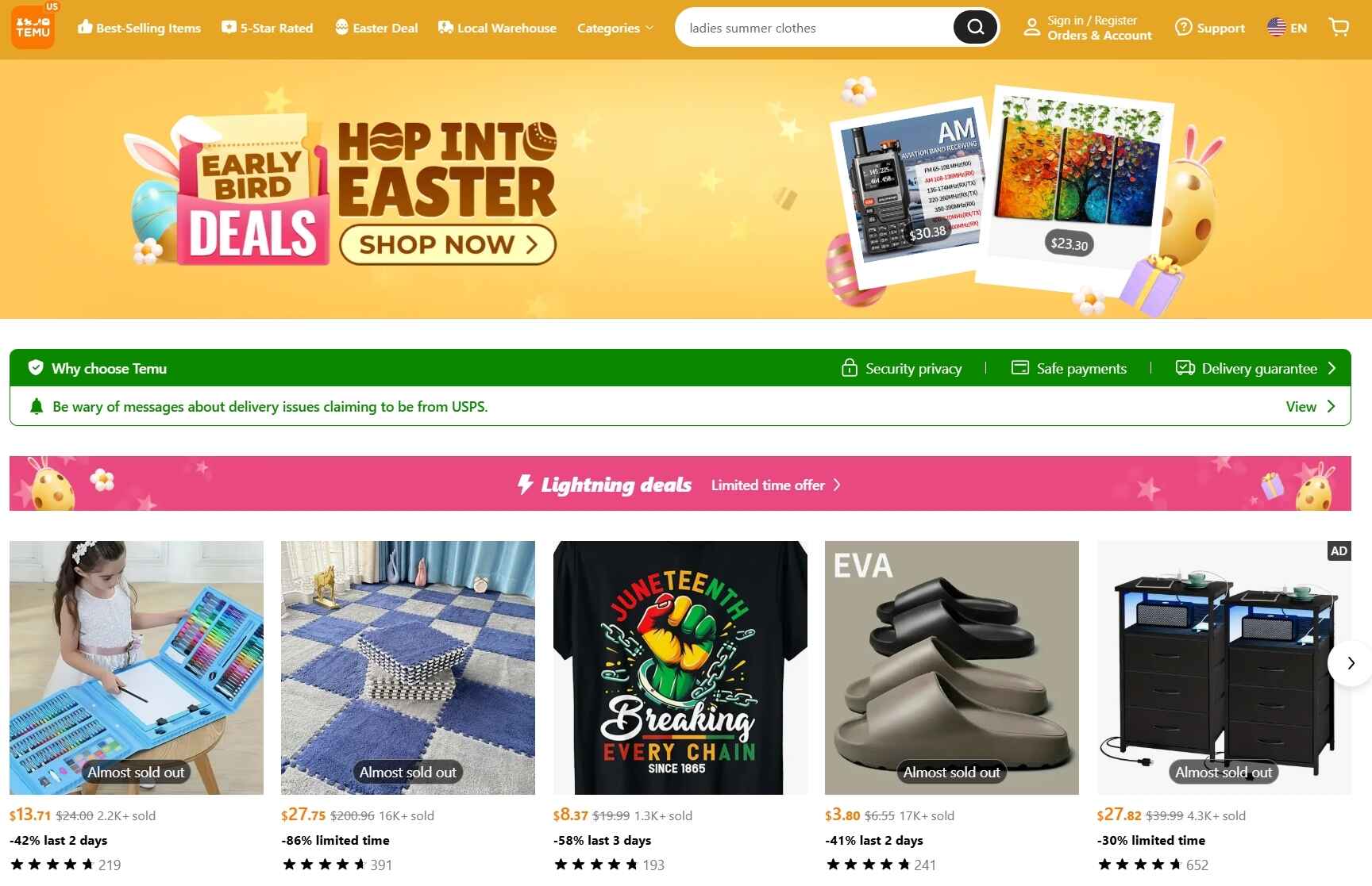 20 Best E-commerce Shops - Temu