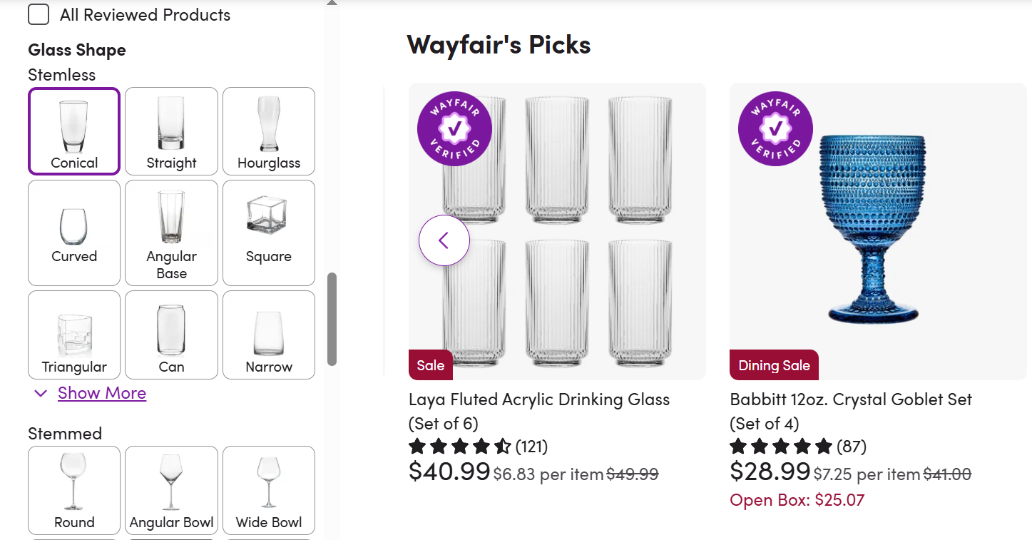 Unit Price Examples - Wayfair Unit Price Examples - Wayfair