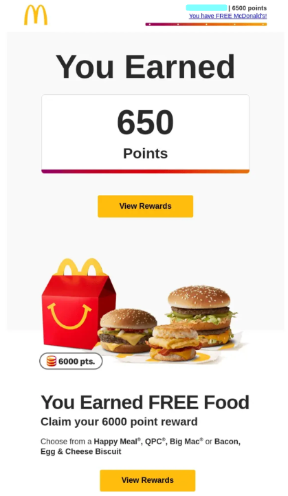 McDonalds Loyalty Program Update