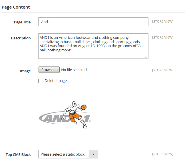 navigation m attribute page content new navigation m2 attribute page content new