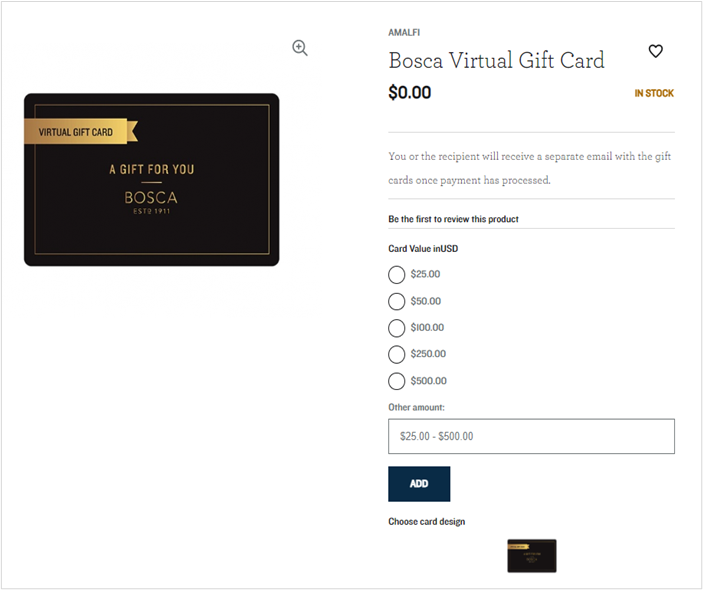 virtual gift card