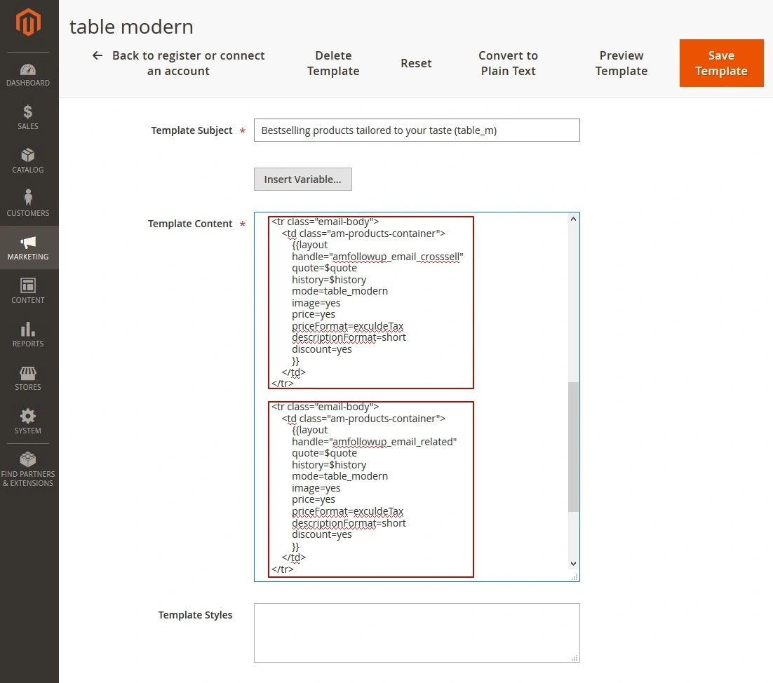 Customer Segment Groups for Follow Up Email Magento