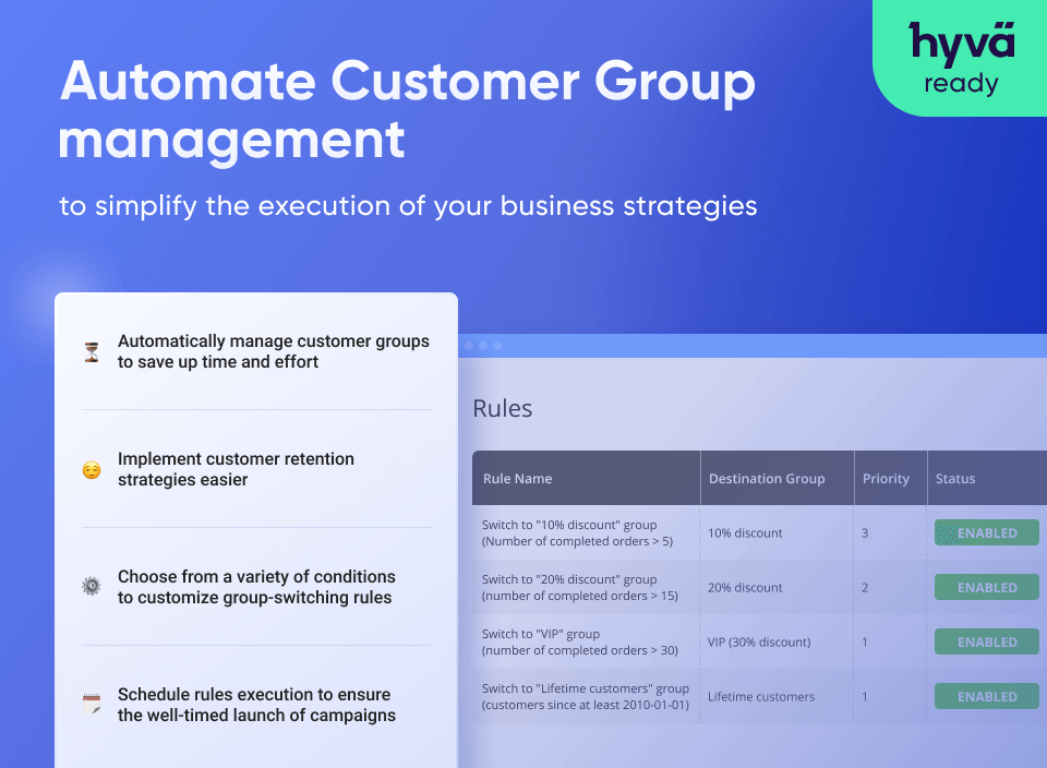 Automate customer group auto-assign