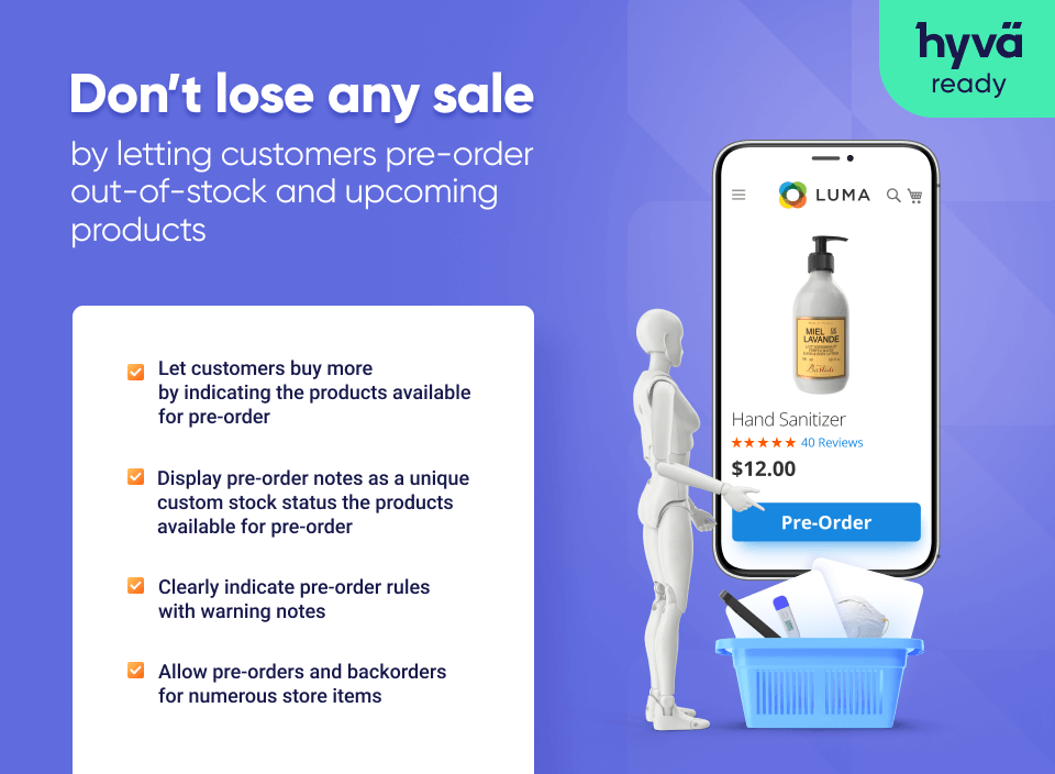 don't lose any sale with pre order