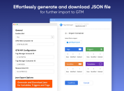 Generate and download a JSON file for easy importing into GTM
