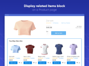 display upselling products wherever you need, including relevant locations on product pages
