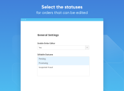 choose statuses for orders that can be edited 