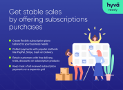 get stable sales by offering subscriptions purchases