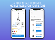 auto-generate separate mobile pages for your website
