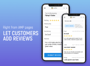 let customers add reviews from amp pages