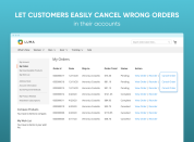 let shoppers cancel wrong orders in their accounts