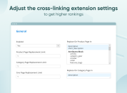 adjust the cross-linking extension settings to get higher rankings