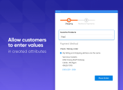 provide customers with the ability to enter values