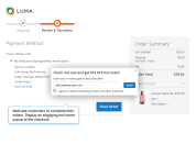 motivate customers to complete their orders at the checkout