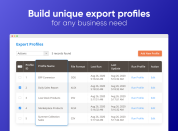 build flexible export profiles for multiple purposes