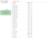 choose attributes to display on the order grid