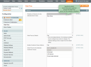 specify general settings for the whole store