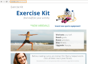 frontent of a landing page