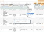 perform mass actions right from the grid