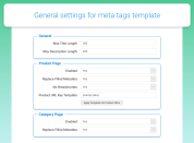 specify general extension settings