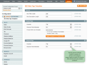 specify general settings and apply templates for product urls of all previously created products.