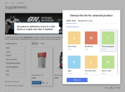 let users add items to list in a few clicks