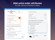 order attributes at various checkout steps