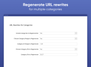 regenerate url rewrites for all or specific categories