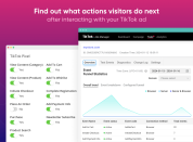 Learn more about actions visitors do after clicking  your TikTok ad
